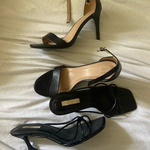Two Pairs of Black Heels